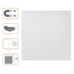 Lavagna magnetica modulare - senza cornice - 60 x 45 cm - acciaio - bianco - Nobo