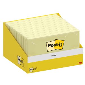 Blocco foglietti Post it   - 76 x 127 mm - Giallo canary - 100 fogli - Post it  - conf. 10 blocchi