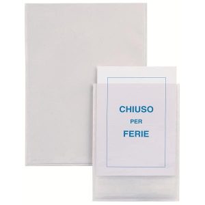 Porta carte - 2 tasche - 9,5x6 cm - trasparente - 100500084 Favorit