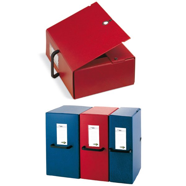 Scatola archivio Big - con maniglia - dorso 12 cm - 25 x 35 cm - blu - Sei  Rota - Tecnoffice