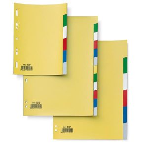 Separatore Record S - 6 tasti - PP - 21 x 29,7 cm - A4 - multicolore - Sei Rota