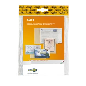 Buste a sacco Soft - PPL - 11 x 21 cm - liscio - trasparente - Sei Rota - conf. 100 pezzi