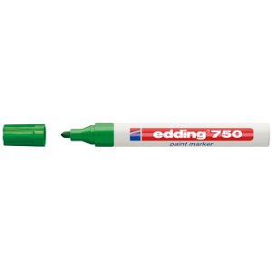 Marcatore 750 a vernice - punta 2 - 4 mm - verde - Edding