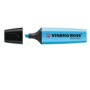 Evidenziatore Stabilo Boss Original - punta a scalpello - tratto 2 - 5,0 mm - blu 31 - Stabilo
