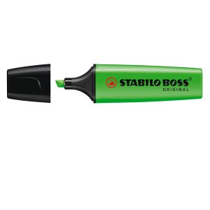 Evidenziatore Stabilo Boss Original - punta a scalpello - tratto 2 - 5 mm - verde 33 - Stabilo