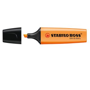 Evidenziatore Stabilo Boss Original - punta a scalpello - tratto 2 - 5 mm - arancio 54 - Stabilo