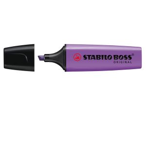 Evidenziatore Stabilo Boss Original - punta a scalpello - tratto 2 - 5 mm - lavanda 55 - Stabilo