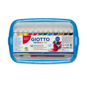 Tubi tempere - 12 ml - colori assortiti - Giotto - conf. 12 pezzi