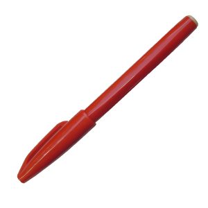 Pennarello Sign Pen S520 punta feltro - punta 2 mm - rosso - Pentel