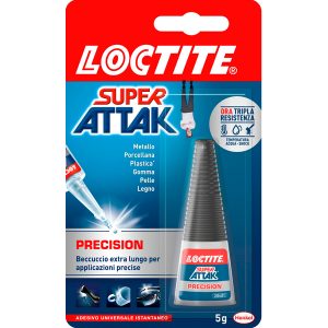 Colla Super Attak Precision - 5 gr - trasparente - Loctite