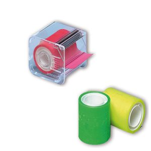 Nastro adesivo Memograph con dispenser - 5 cm x 10 m - rosa - Eurocel