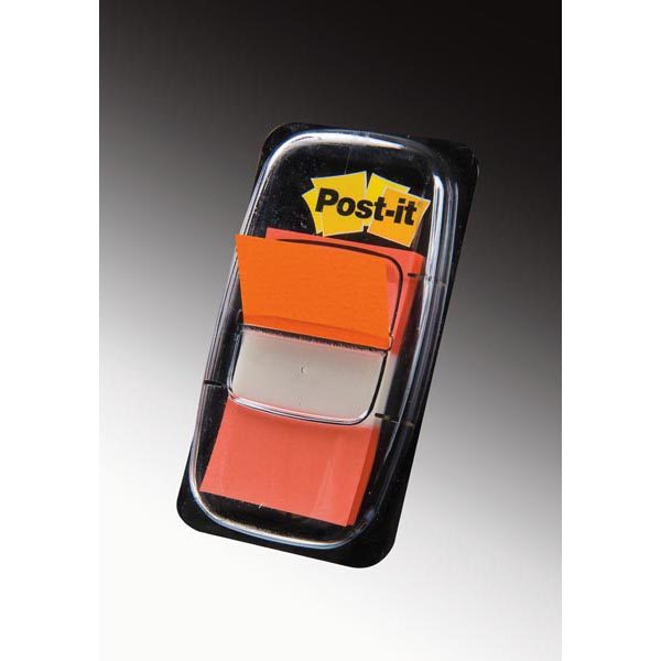 Segnapagina Post it  Index Medium - 680-4 - 25,4 x 43,2 mm - arancio - Post it  - conf. 50 pezzi