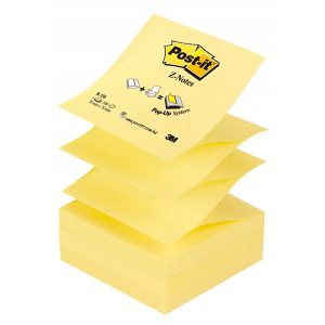 Blocco Post it  Z Notes - R330 - 76 x 76 mm - giallo Canary - 100 fogli - Post it