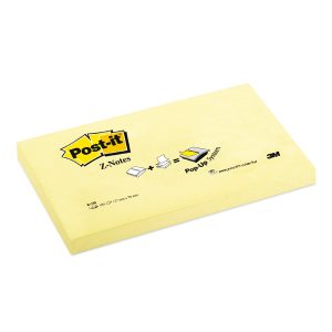 Blocco Post it  Super Sticky Z Notes - R350 - 76 x 127 mm - giallo Canary - 100 fogli - Post it