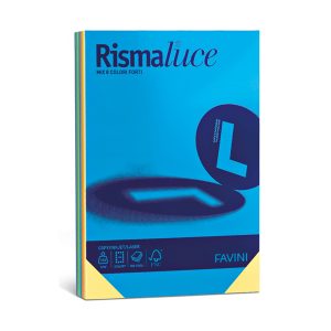 Carta Rismaluce - A3 - 140 gr - mix 6 colori - Favini - conf. 200 fogli