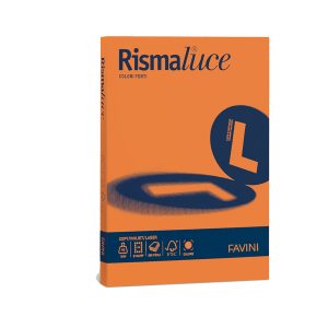 Carta Rismaluce - A4 - 200 gr - arancio 56 - Favini - conf. 125 fogli