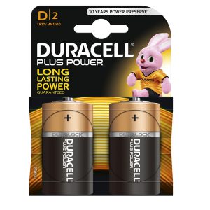 Pila Torcia D Plus100 - MN1300 - Duracell - blister 2 pezzi