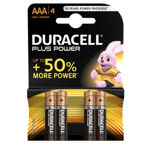 Pila Mini Stilo AAA Plus100 - MN2400 - Duracell - blister 4 pezzi