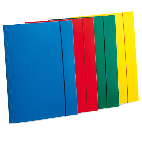 Cartellina con elastico - PPL - 3 lembi - 23,5x34,5 cm - giallo - Fellowes  - Tecnoffice