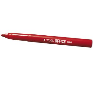 Pennarelli Office punta feltro - punta maxi - tratto 0,80-2,00mm - rosso  - Tratto - conf. 12 pezzi
