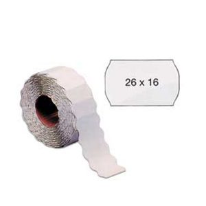 Etichetta a onda - removibile - 26x16 mm - bianco - Markin - rotolo da 1000 etichette