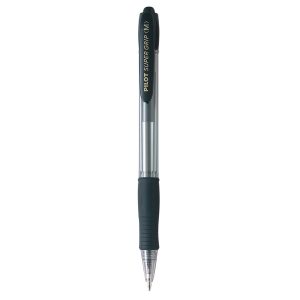 Penna a sfera a scatto Supergrip  - punta media 1,0mm - nero - pilot