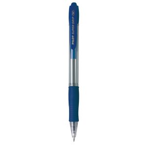 Penna a sfera a scatto Supergrip - punta media 1,0mm - blu - pilot