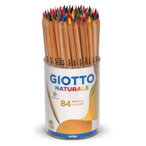 Pastelli - naturale - diametro mina 3,30 mm - Giotto - barattolo 84 pezzi