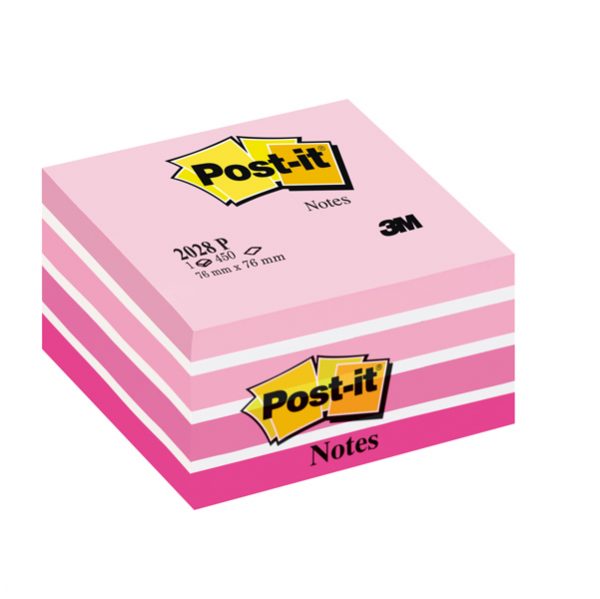 Blocco foglietti Cubo - 2028-P - 76 x 76 mm - 72 gr - colori assortiti - 450 fogli - Post it