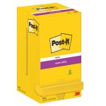 Blocco foglietti Post it  Super Sticky - 654-S - 76 x 76 mm - giallo oro - 90 fogli - Post it