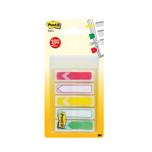 Segnapagina Post it  Index Mini Freccia - 684-4ARR1EU - 12 x 43,2 mm - 5 colori classici - Post it  - conf. 100 pezzi