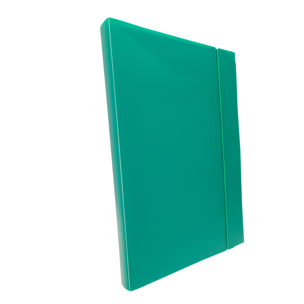 Cartella progetto con elastico - 24x35 cm - dorso 3 cm - verde - Fellowes -  Tecnoffice