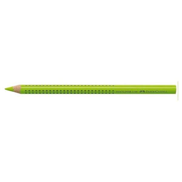 Matita evidenziatore Textliner Dry 1148 Grip Jumbo - diametro mina 5,4mm -  verde - Faber Castell - Tecnoffice