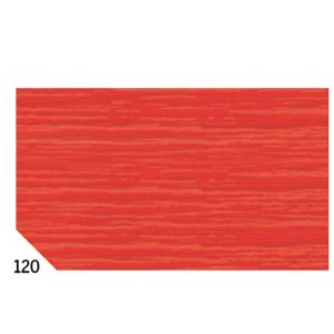 Carta crespa - 50 x 250 cm - 48 gr/m2 - rosso 120 - Rex Sadoch - conf.10 rotoli