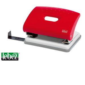 Perforatore 1270 - max 16 fogli - 2 fori - passo 8 cm - colori assortiti - Lebez