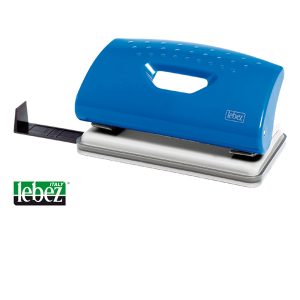 Perforatore 1260 - max 10 fogli - 2 fori - passo 8 cm - colori assortiti - Lebez