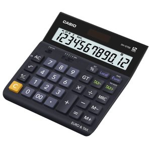 Calcolatrice da tavolo DH-12ET - 12 cifre - blu - Casio