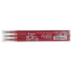 Refill a sfera Frixionball - punta 0,7mm  - rosso - Pilot - conf. 3 pezzi