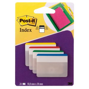 Segnapagina Post it  Index Strong - 686F-1 - per archivio - 50,8 x 38 mm - colori classici - Post it  - conf. 24 pezzi