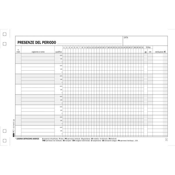 Blocco Permesso Uscita, 50pagine Per 2 Copie, Autoricalcante - Prezzo