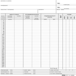 EDIPRO Schede Orologio Mensile - 100 Pezzi Formato 22x10,4 Cm - Giallo Solari - Foto 7
