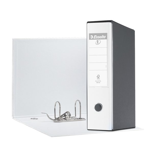 Registratore Eurofile G55 - dorso 8 cm - protocollo 23x33 cm - bianco - Esselte