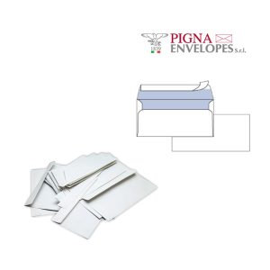 Busta Silver80 Strip FSC  - internografata - senza finestra - 11,4 x 16,2 cm - 80 gr - bianco - Pigna - conf. 25 pezzi