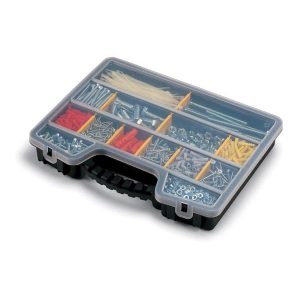 Valigetta portaminuterie ProOrganizer 16'' - 39,5 x 30,5 x 6 cm - PPL - trasparente/nero - Terry