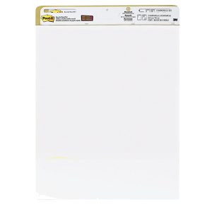 Blocco da parete Super Sticky - 559RP - 63,5 x 77,5 cm - carta riciclata - bianco - 30 fogli - Post it