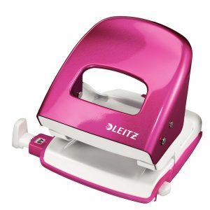 Perforatore 5008 New NeXXt WOW - passo 8 cm - max 30 fogli - 2 fori - fucsia metallizzato - Leitz