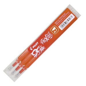 Refill a sfera Frixionball - punta 0,7mm - arancio  - Pilot - conf. 3 pezzi