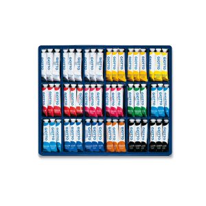 Vetrine assortimento - 21ml - colori assortiti - Giotto - 108 tubetti assortiti