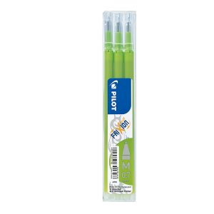 Refill a sfera Frixionball - punta 0,7mm - verde lime - Pilot - conf. 3 pezzi