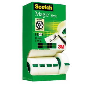 Nastro adesivo Magic 810 - permanente - 1,9 cm x 33 m - trasparente - Scotch - Multi Pack 12+2 rotoli